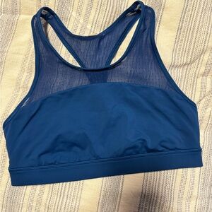 Lululemon Women's Blue Racerback Sports Bra - Breathable Mesh